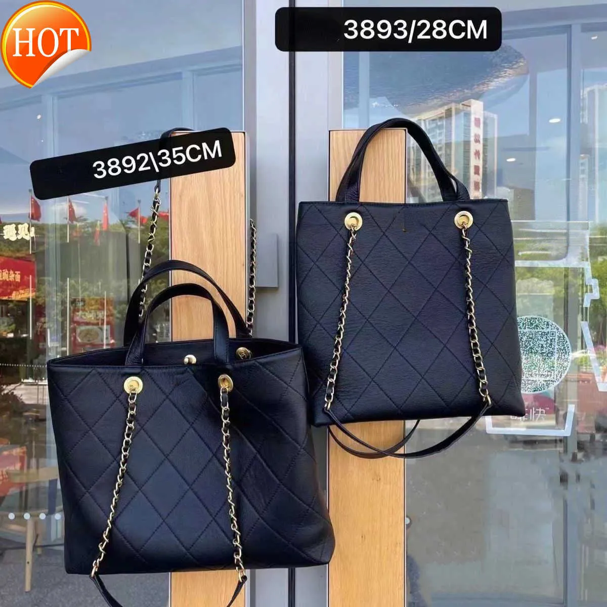 Bolsas de designer de luxo feminino 2023 Novo grande capacidade Totes portáteis Bag Moda Ringer Cadeia vintage ombro único Shopping Shopping Shopping Factory Direct Sale