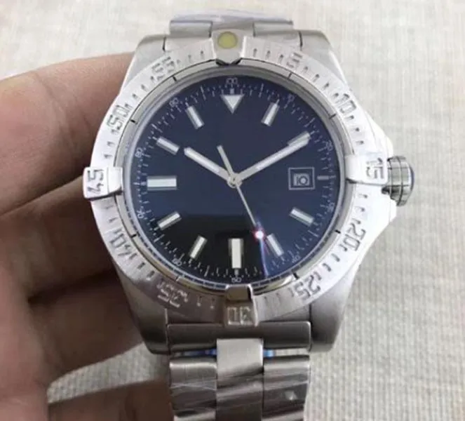 Haute qualite Luxury Brand Men's Automatic Mechanical Watch 1884 Black Seawolf Digital Markers Stainless Steel Avenger Spedizione gratuita wristwatch 600