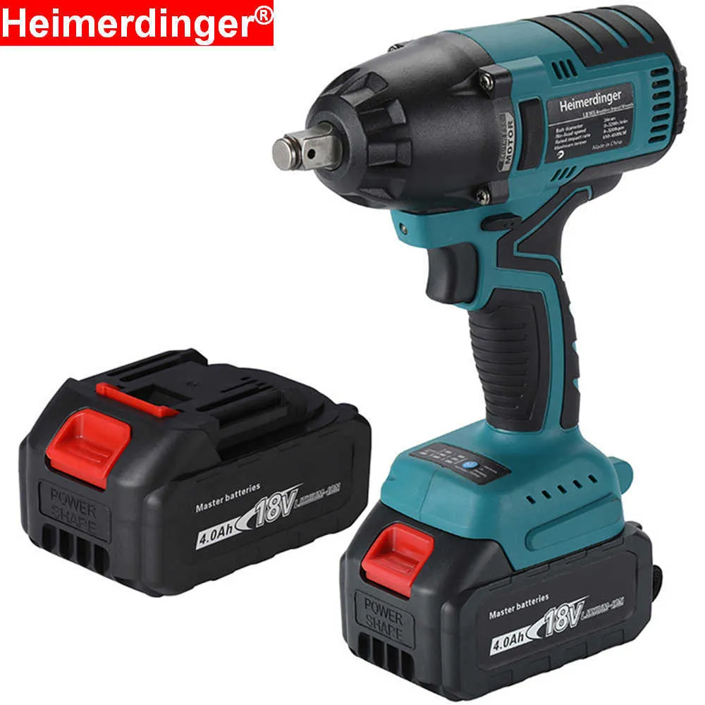 True 550N.m lithium-ion battery powered 1/2 inch brushless cordless impact wrench with 18V for car repair truck