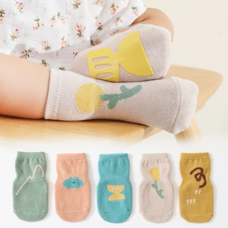 Baby Anti-slip Socks Warm Newborn Socks Children's Toddler Rubber Bottom Socks