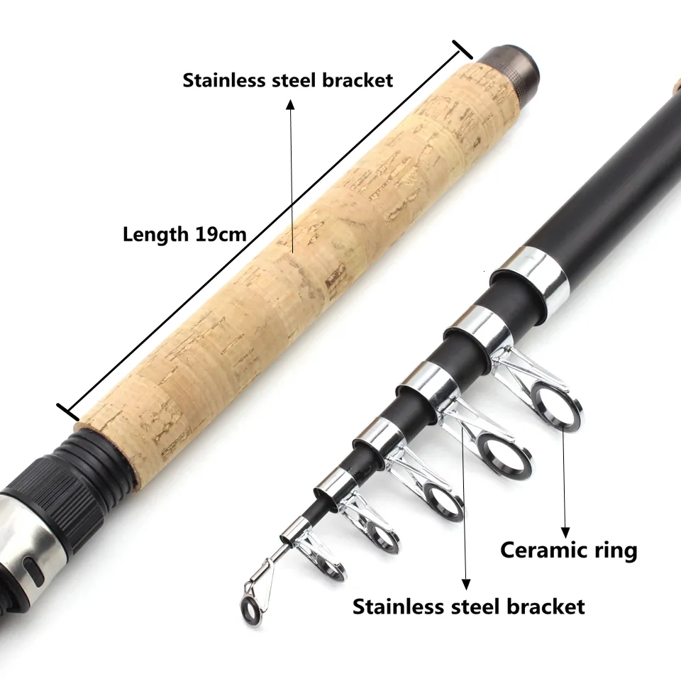  Fishing Tackle Telescopic Rock Fishing Rod Spinning