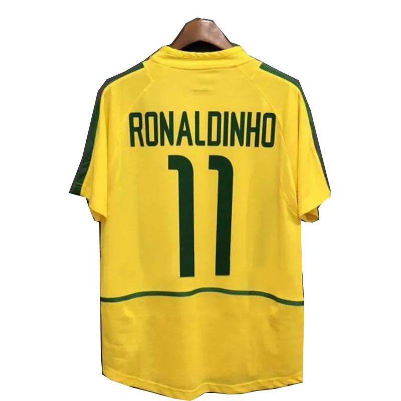 ブラジルレトロサッカーユニフォームロナウド 91 93 94 96 97 98 00 02