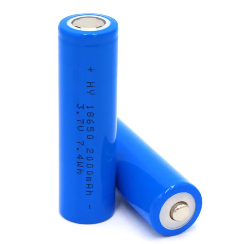 NUEVAS baterías 2600mah 18650 HY18650 Batería recargable de litio de descarga de 3.7V con plana y afilada