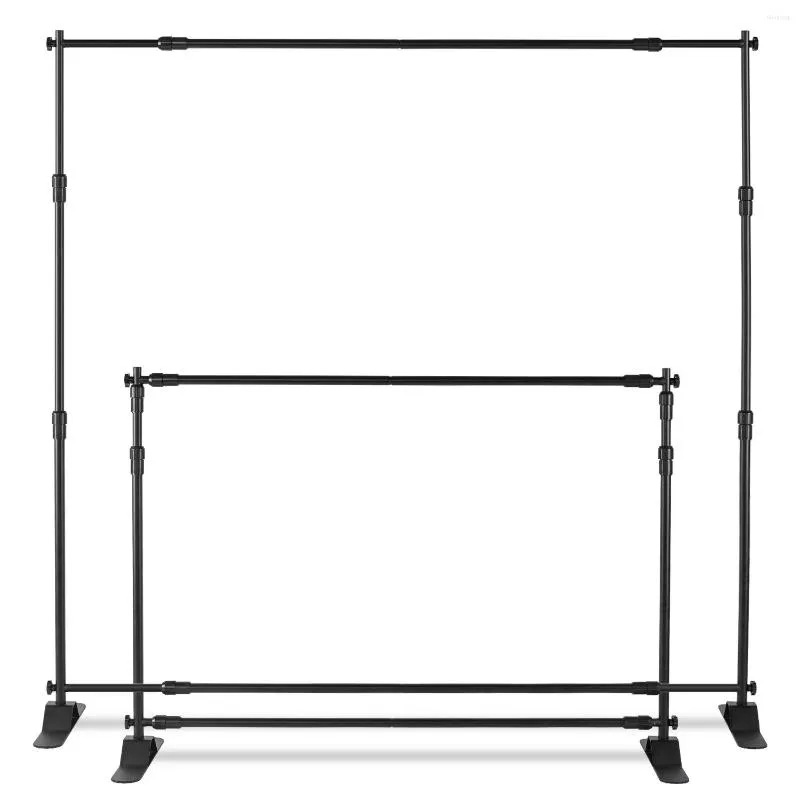 Party Decoratie 8x8ft Verstelbare bloemwandstand Pilaar frame Pographic Achtergrond Display Rack voor bruiloft glinsterende panelen achtergronden