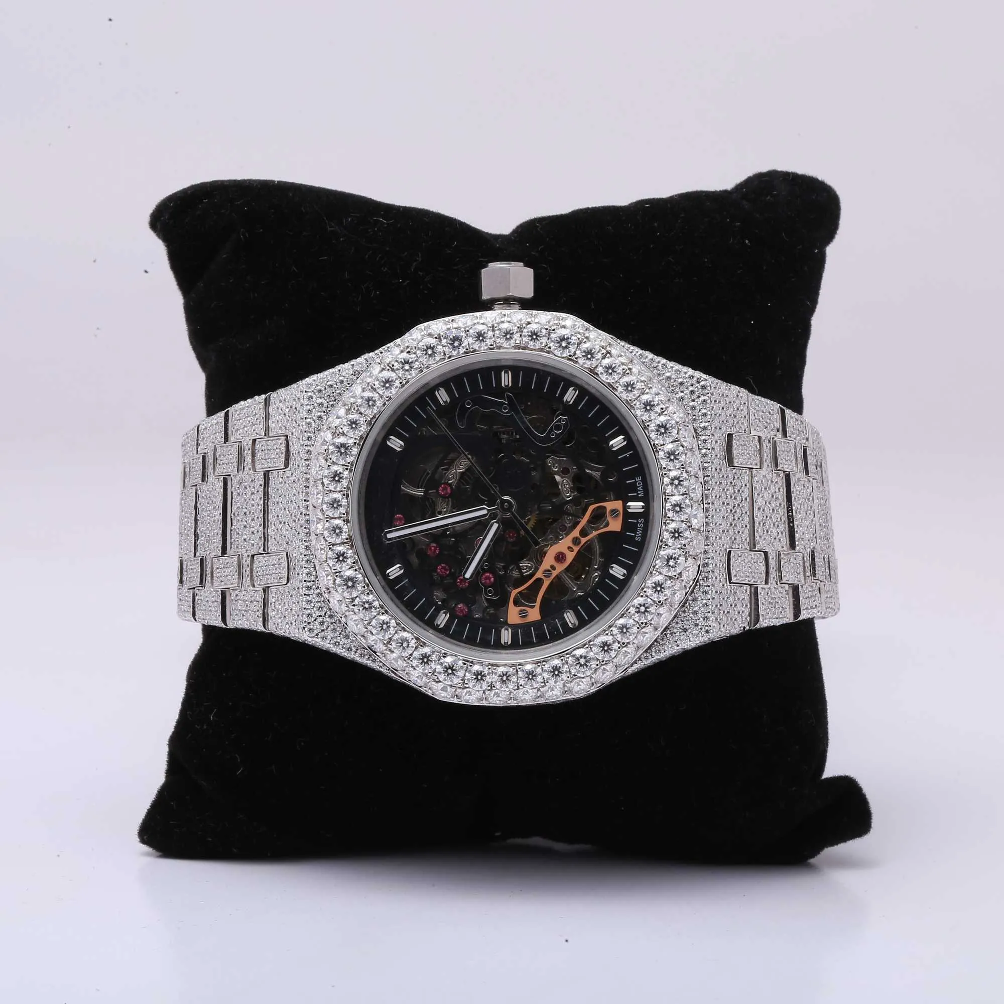 Other Watches Wristwatches iced out customize diamond luxury men' handmade fine jewelry manufacturer VVS1 diamond watchUIJY6T3S