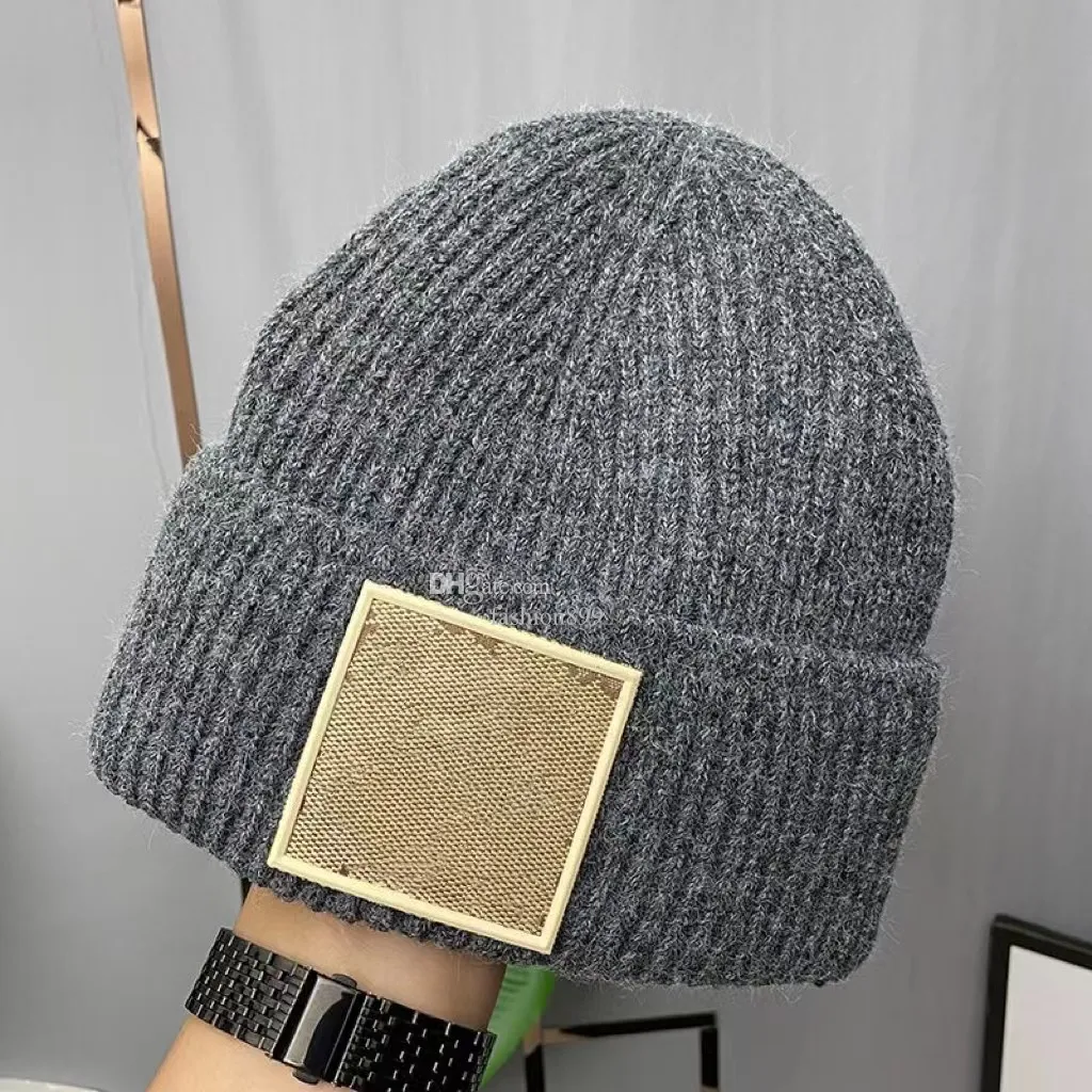 designer Cappelli berretti di lusso Bean uomo e donna Inverno Fashion design cappello lavorato a maglia autunno berretti di lana lettera jacquard cappello teschio caldo unisex