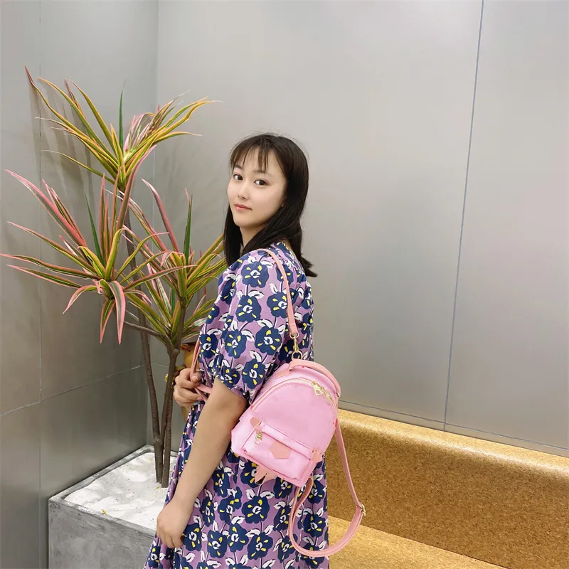 Children's Designer Cute Backpacks Korean Girl Mini Princess Backpack Classic Pattern Printed Leather Messenger Bag Fashion Baby Candy Bags Gift