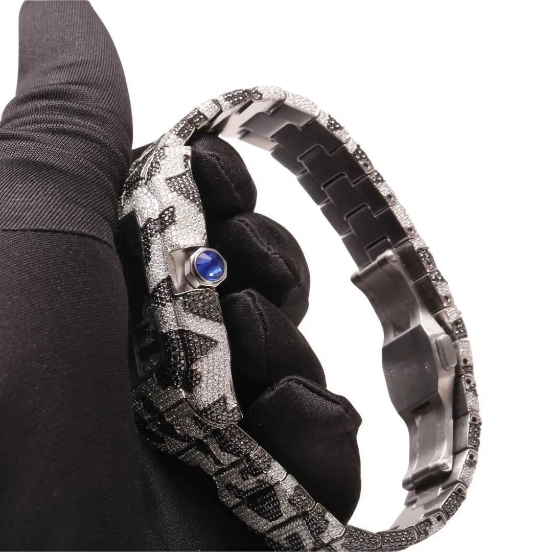 R2ZB 2024 آخر ساعة WRISTWATCH HIP HOP Diamond Watch Round Cut All Size تخصيص مراقبة الماس المصنوعة يدويًا الطبيعية لرجال الماس الرجالي