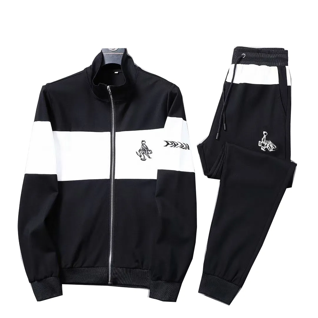 2022 Herrens tr￤ningsdr￤kt Luxury 2 Piece Set Casual Hoodies Sweatshirt Sweatpants Suit Teens Sport Print Jogging S-3XL Kl￤der Printed Sportswear Brand Q124