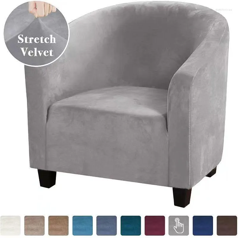 Stoelbedekkingen Velvet club badbad fauteuil deksel stretch bank voor staaf stoel vast