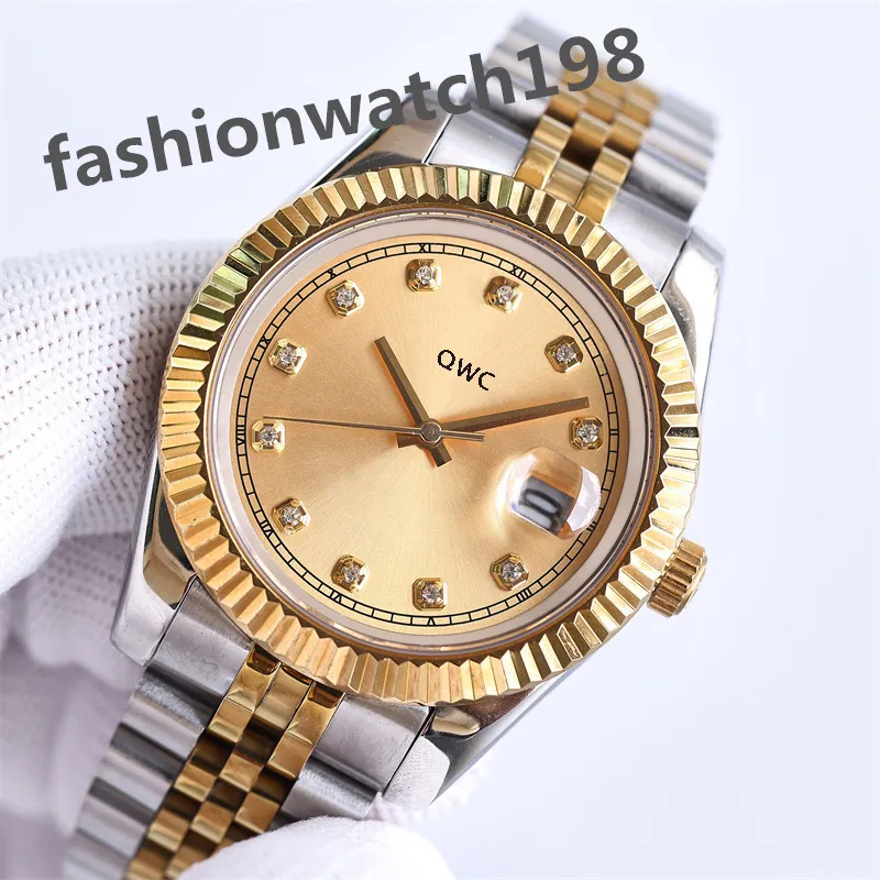 AAA Top Women Watches 2813 Automatische mechanische mannen 904L SILVER RAAMLOSS STALEN STALEN RAND Zwarte Die Lumineuze dag Datum Designer Bekijk verschillende stijlen en kleuren