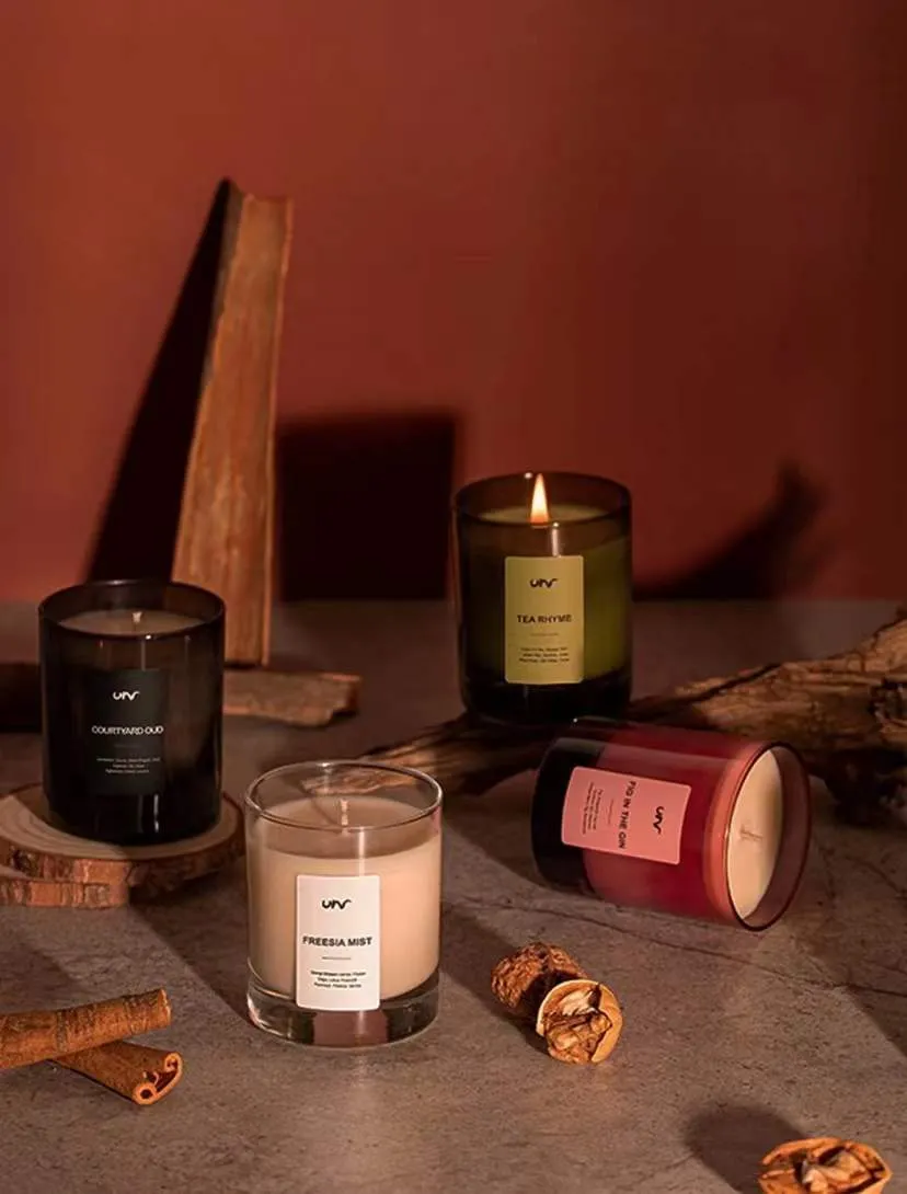 Bougie d'aromathérapie pour la maison, parfum romantique de lavande, huile essentielle, encens apaisant pour le sommeil, cadeau dans la chambre à coucher