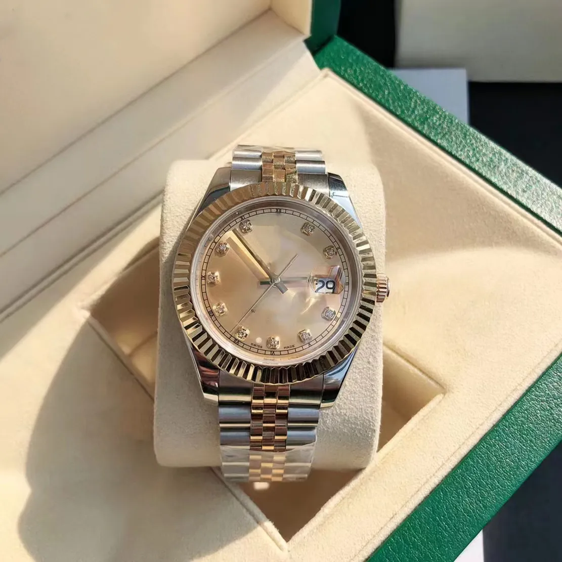 Orijinal Box ile 41mm Başkan Datejust 116334 Safir Glass Asya 2813 Hareket Mekanik Otomatik Erkek Kadın İzler 2023888