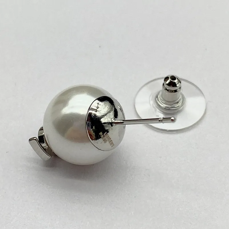 Mode Damdesigners Stud Guld Örhänge Pearl S925silver Örhängen Örhänge Dam Designer Studs Julklappsbrev Y 22120506