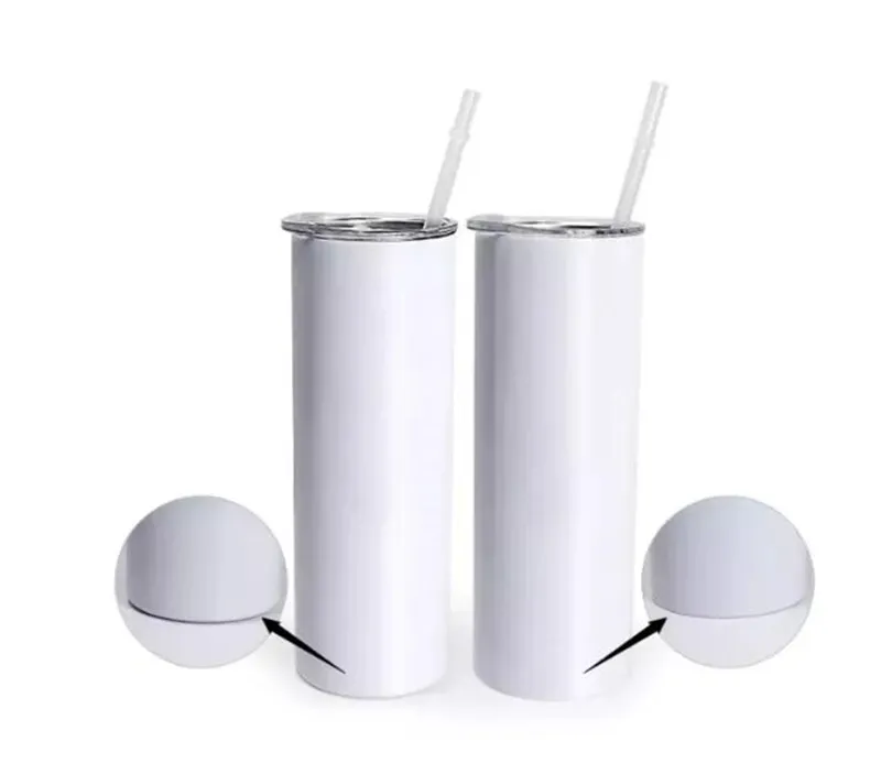 20oz Skinny sublimation tumblers with Flat Edge,...