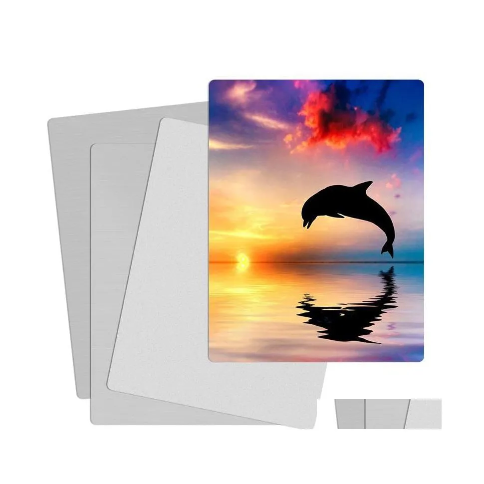 Metal Painting Sublimation Aluminum P O Panel Printing Metal Painting Sheet Disc Frame 1286 D3 Drop Delivery Home Garden Arts Crafts Dhfyg