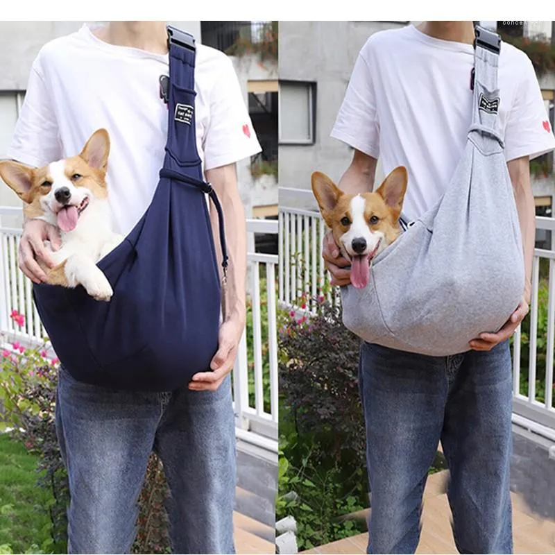 Обложка для домашнего сиденья для собак. Сумка для пит -носителей на открытом воздухе складной рюкзак дышащий перекрестный кузнец один комфорт -слинг -тота