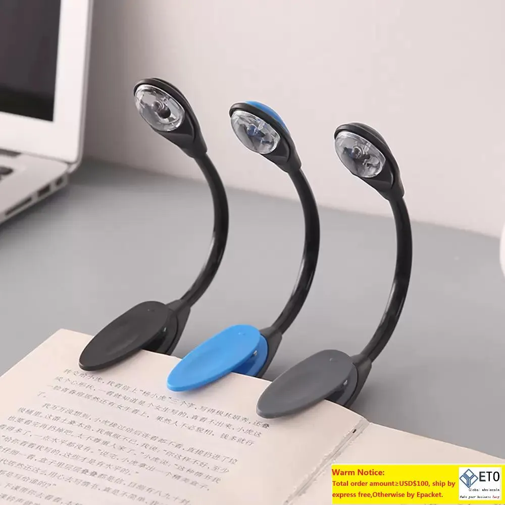 Mini lampe LED portable à clip pour livre, tablette, lampe de lecture sans protection stroboscopique, lumière blanche pour les yeux