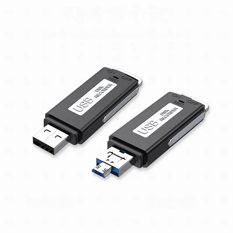 2in1 OTG USB Disk Piccolo dittafono Registratore vocale Registratore audio digitale 8Gb Memory Stick- Thumb Drive- Dittafono- Ricaricabile 8Gb- Pendrive per riunioni di classe