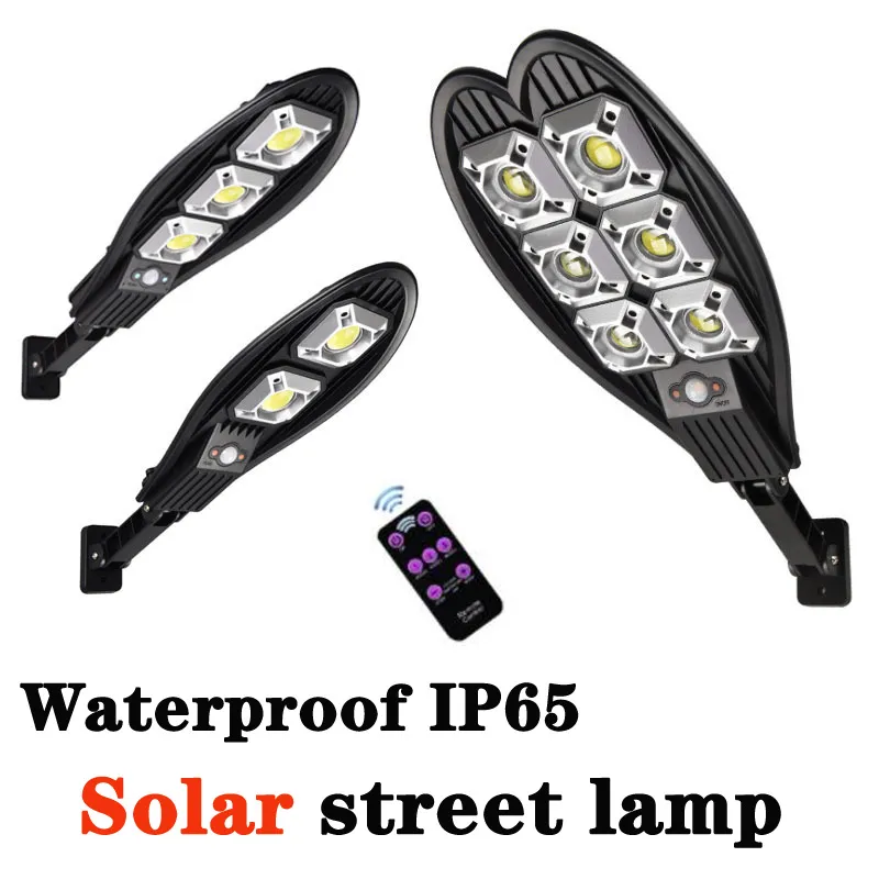 2022 LED Solar Flood Lights Outdoor Lamp Cob aangedreven zonlicht Waterdichte PIR Motion Sensor Street Lichtlampen voor tuindecoratie