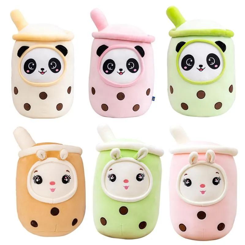 Kawaii Cartoon Bubble Cute Boba Cups Small Size Funny Boba Pillow With Soft  Strawberry And Panda Design Perfect Baby Gift C1206 From Cinderelladress,  $2.75