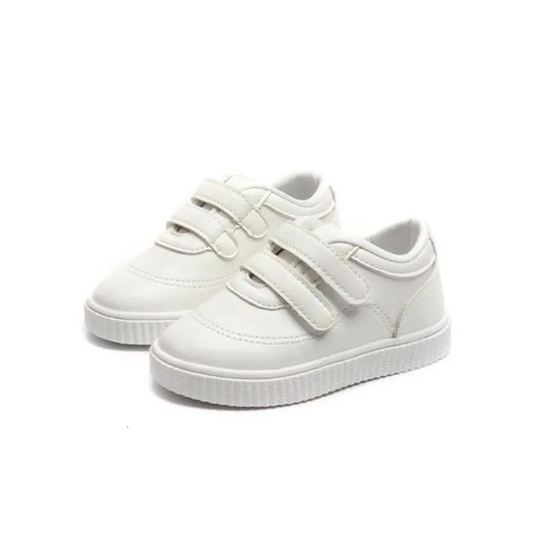 Baskets blanches décontractées pour enfants, chaussures de sport de styliste antidérapantes pour garçons et filles, 221205