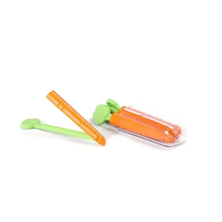 NEW Sealing Tongs Food Bag Closure Clip Cartoon Carrot Shape Moisture-Proof Clamp Keeping Sealing Clip Kitchen Accessories