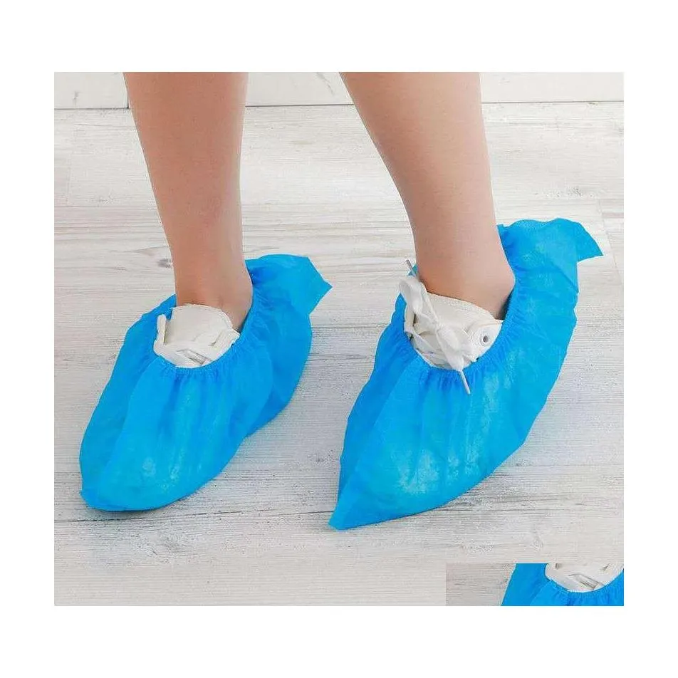 Andere Haushaltsartikel Einwegschuhe Er Staubdichte Vlies-Gummibänder Home Foot Nonslip Thicken Ers 2081 V2 Drop Delivery GA Dhldy