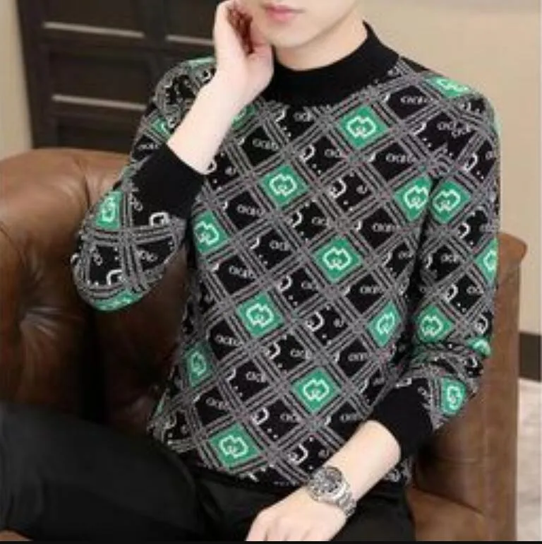 Men s Sweaters top Grade Imitation Mink New Fashion Brand Designer Pullover Knit Mens Turtleneck Sweater Casual Men s Clothing