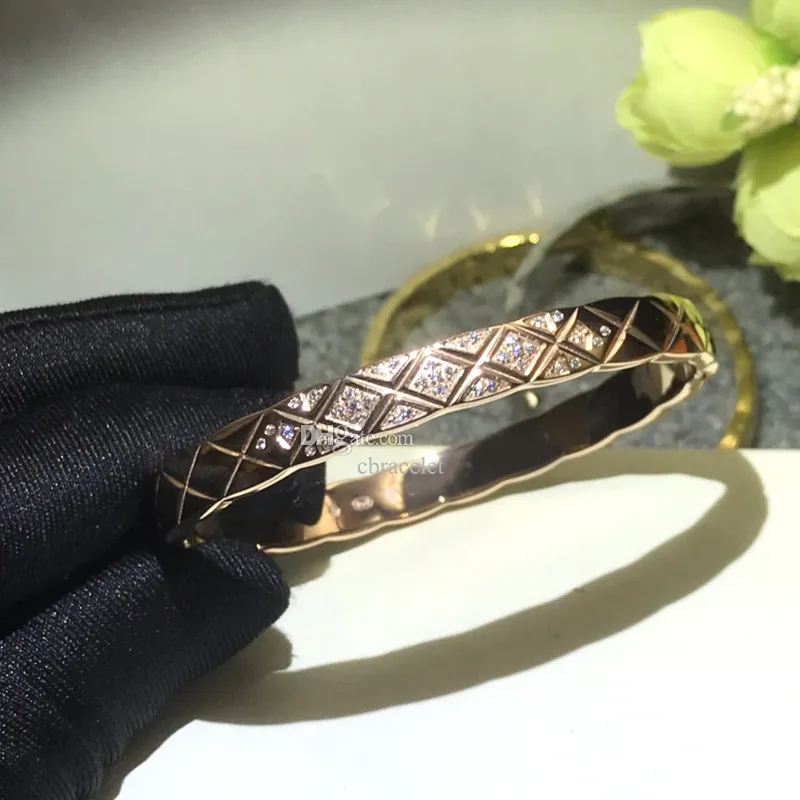 Bettelarmbänder Kleines Weihrauch-Ringer-Armband 925 versilbert 18 Karat Gold mit Diamanten, breite und schmale Version von Paarmode im Großhandel Mit Box