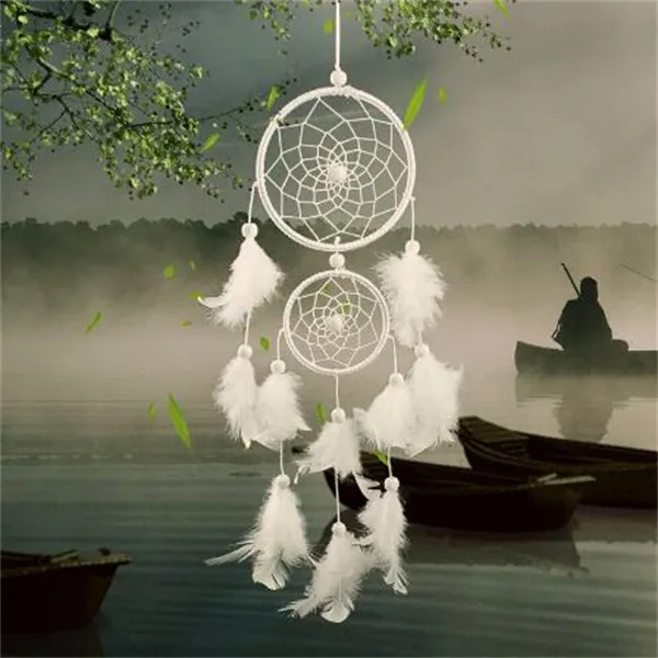 Yenilik Öğeleri Dream Catcher Oda Dekoru Tüy Dokuma Rüya Açısını Yakalamak Dreamcatcher Rüzgar Çanları Hint Tarzı Dini Maskot GC1850