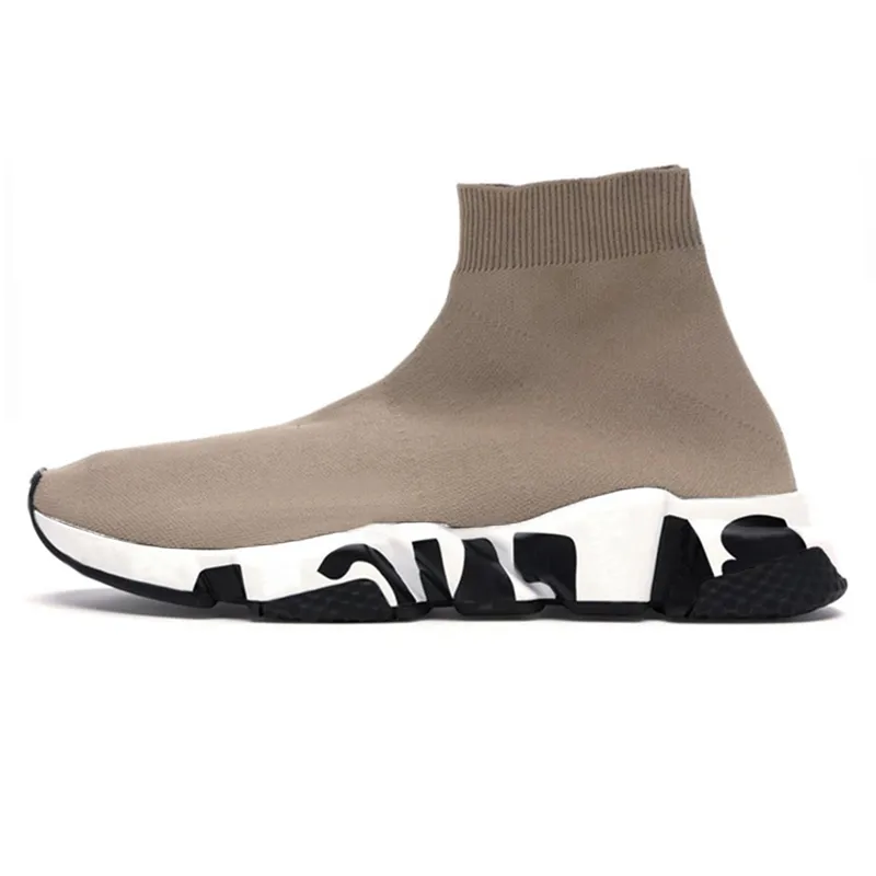 Baskets Balenciaga Speed Clearsole pour hommes en noir/rouge