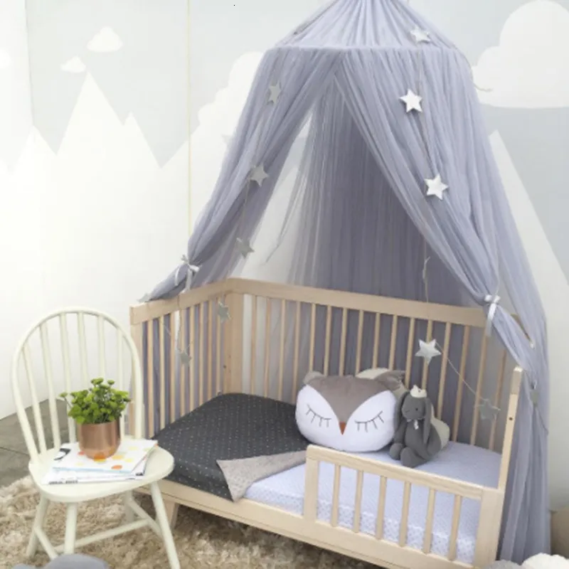 Crib Netting Baby Canopy Tent Mosquito Net Bed Curtain Cot Hung Dome Girl Princess Children Play Kids Room Decoration 221205