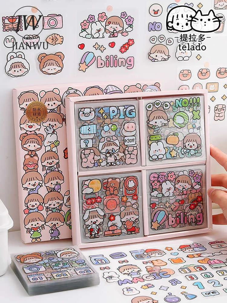 Cute Deco Sticker Sheets, Cute Stickers, 2 Sheets of Stickers, Paper Kawaii  Stickers, Color Sticker Sheets, Journal Sticker Sheets B4