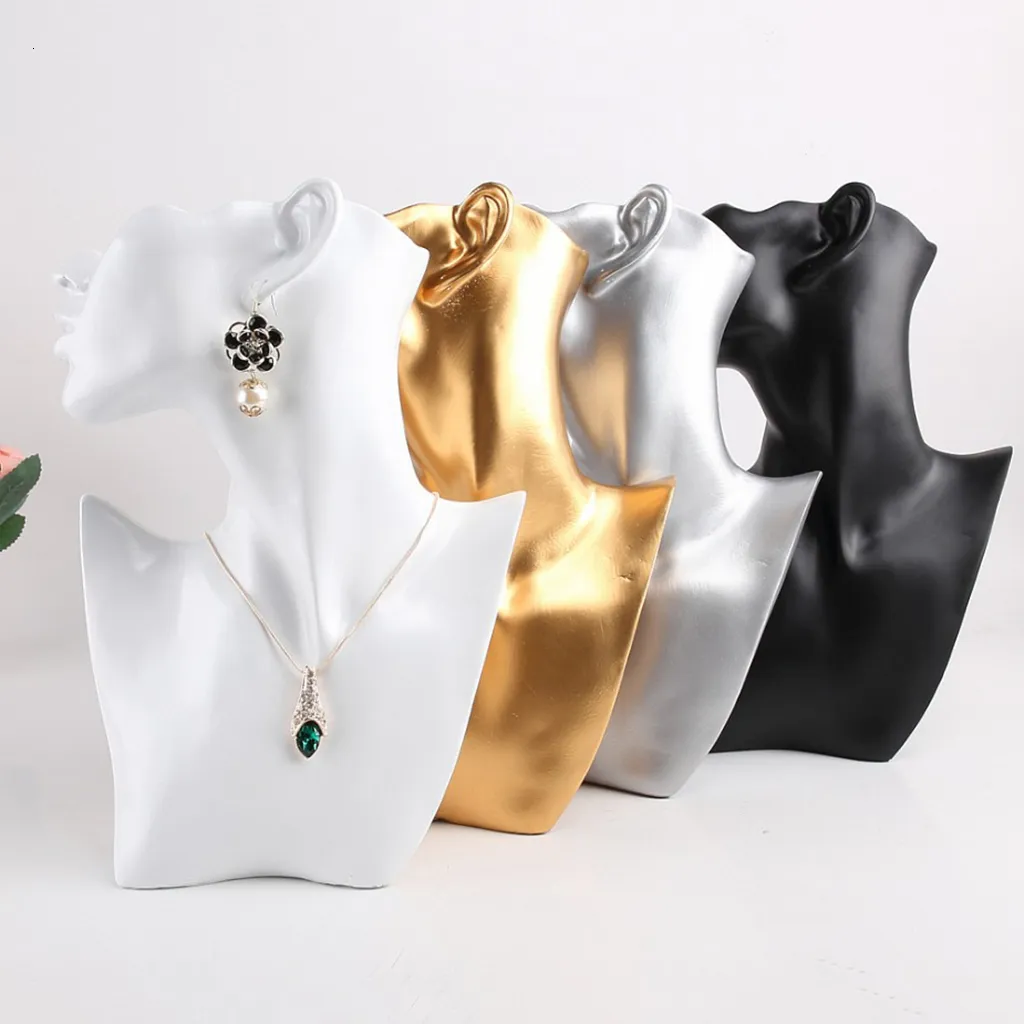 Showcase Necklace Holder Pendant Chain Jewelry Neck Bust Display Stand  Elegant