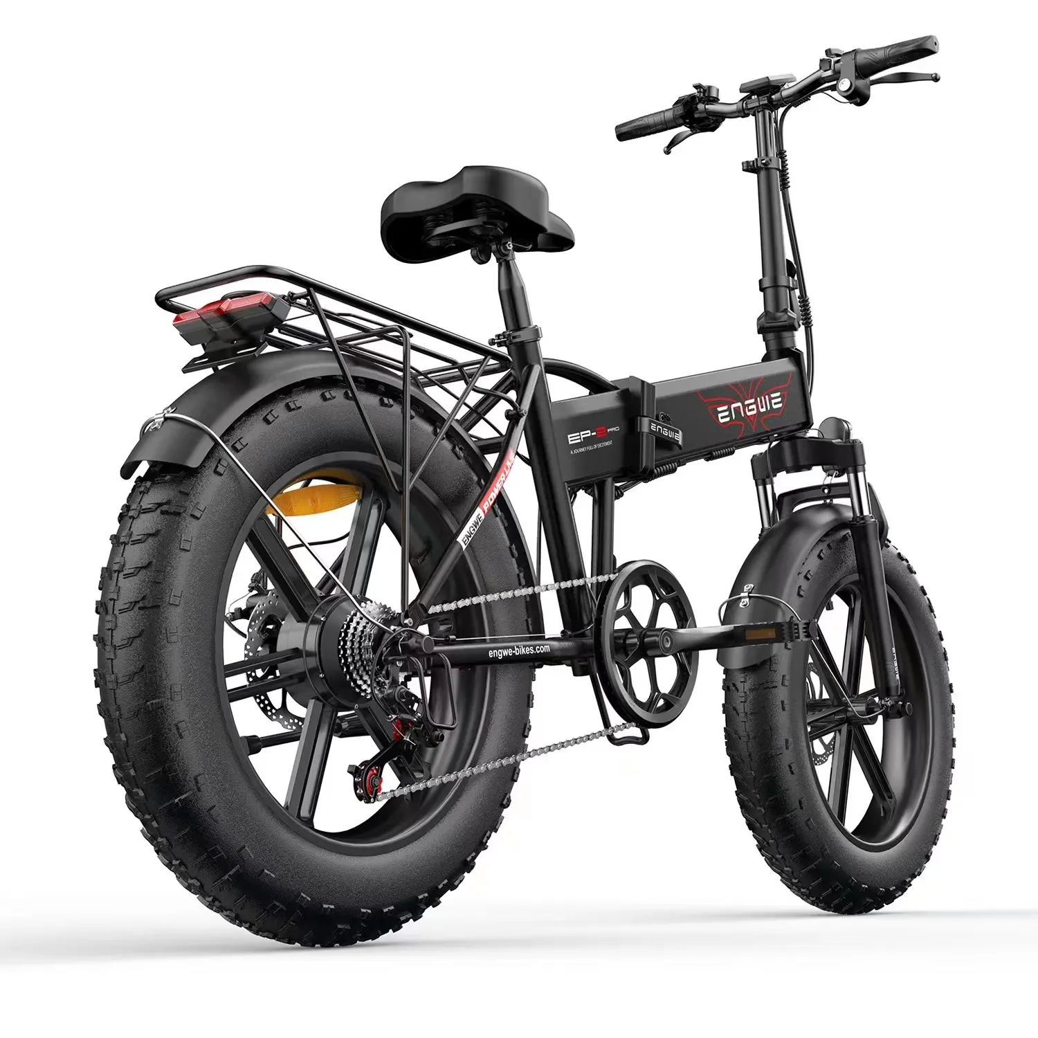 EU/US Warehouse Mountain Electric Bicycle 20 tum fettdäck 750W Engwe EP-2Pro 48V13A 45 km/h elektrisk cykel