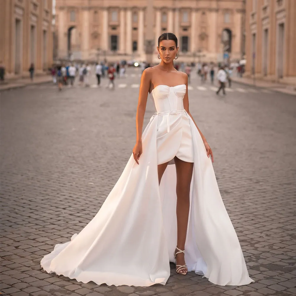 Сексуальное свадебное платье 2023 для женщин, атласные элегантные платья невесты Свадебные платья Красивая русалка рубашка де Марие