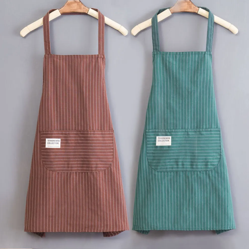 Förkläden ärmlös förkläde kvinnors kök hushåll polyester bomullsarbete fettsäker söt mode vuxna overaller 221203