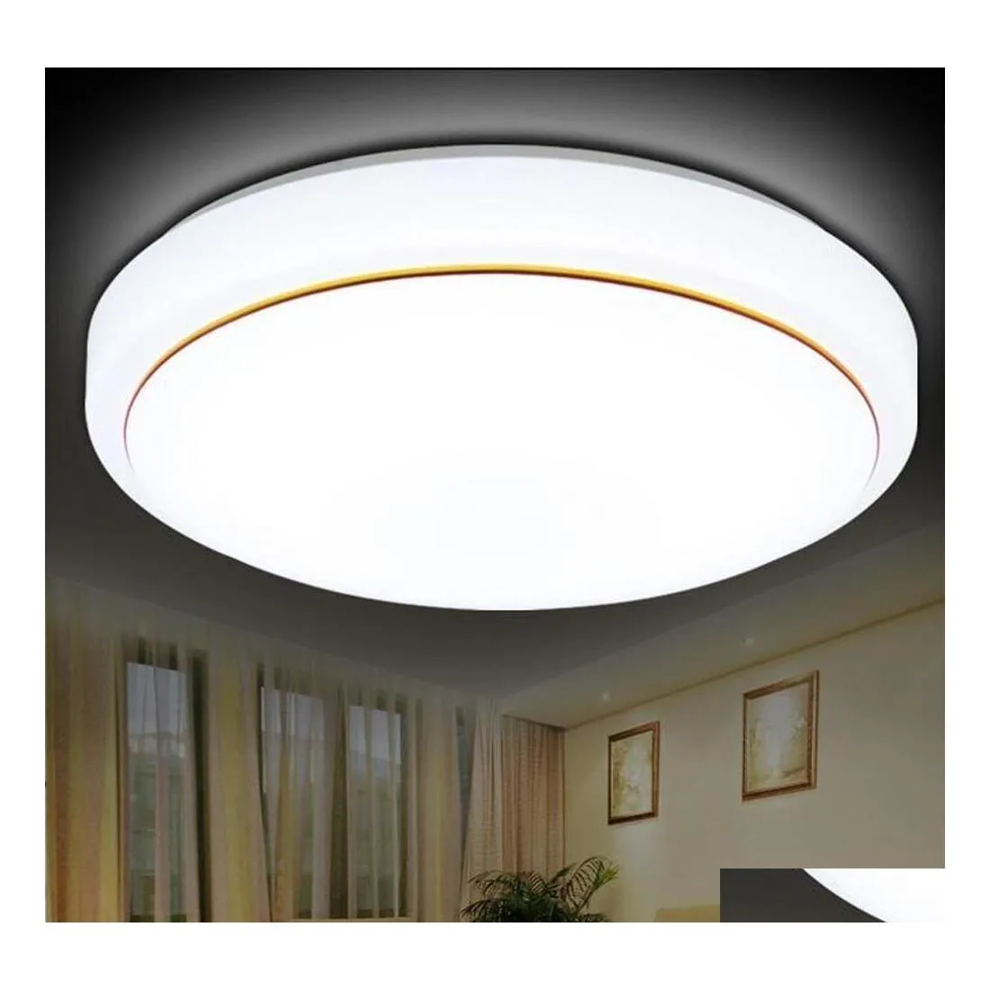 Taklampor Brelong Modern Round LED Takljus dia21cm 6W Energibesparande rum Living Hall Home Corridor Lighting White Drop de otfyw