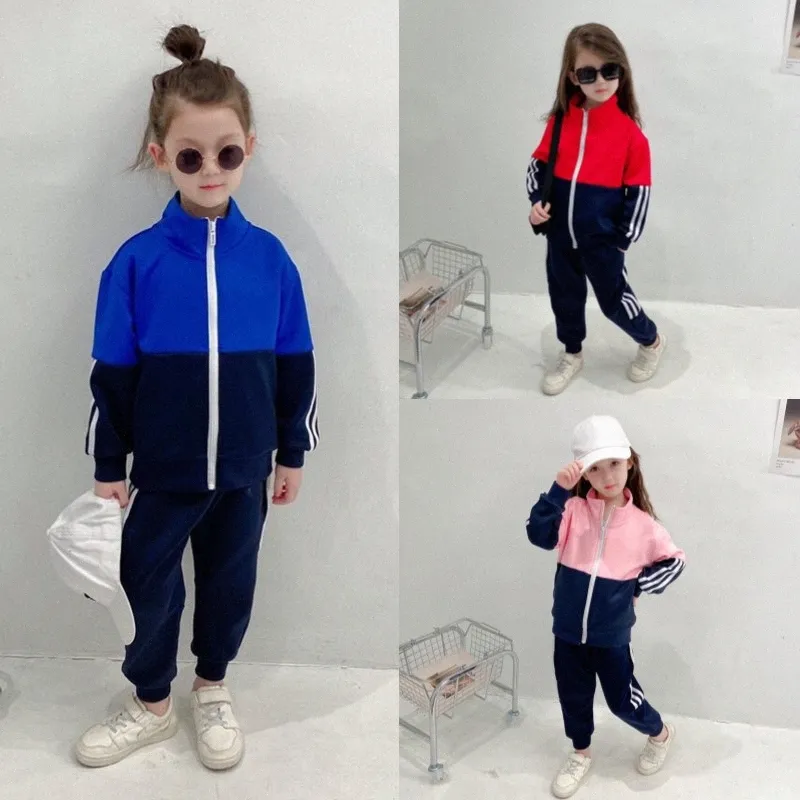 Brand Boys girls kids Clothes sets Spring Autumn Casual Baby Girl toddlers Clothing Suits Child Suit Sweatshirts Sports pants Kid Set l6ve#