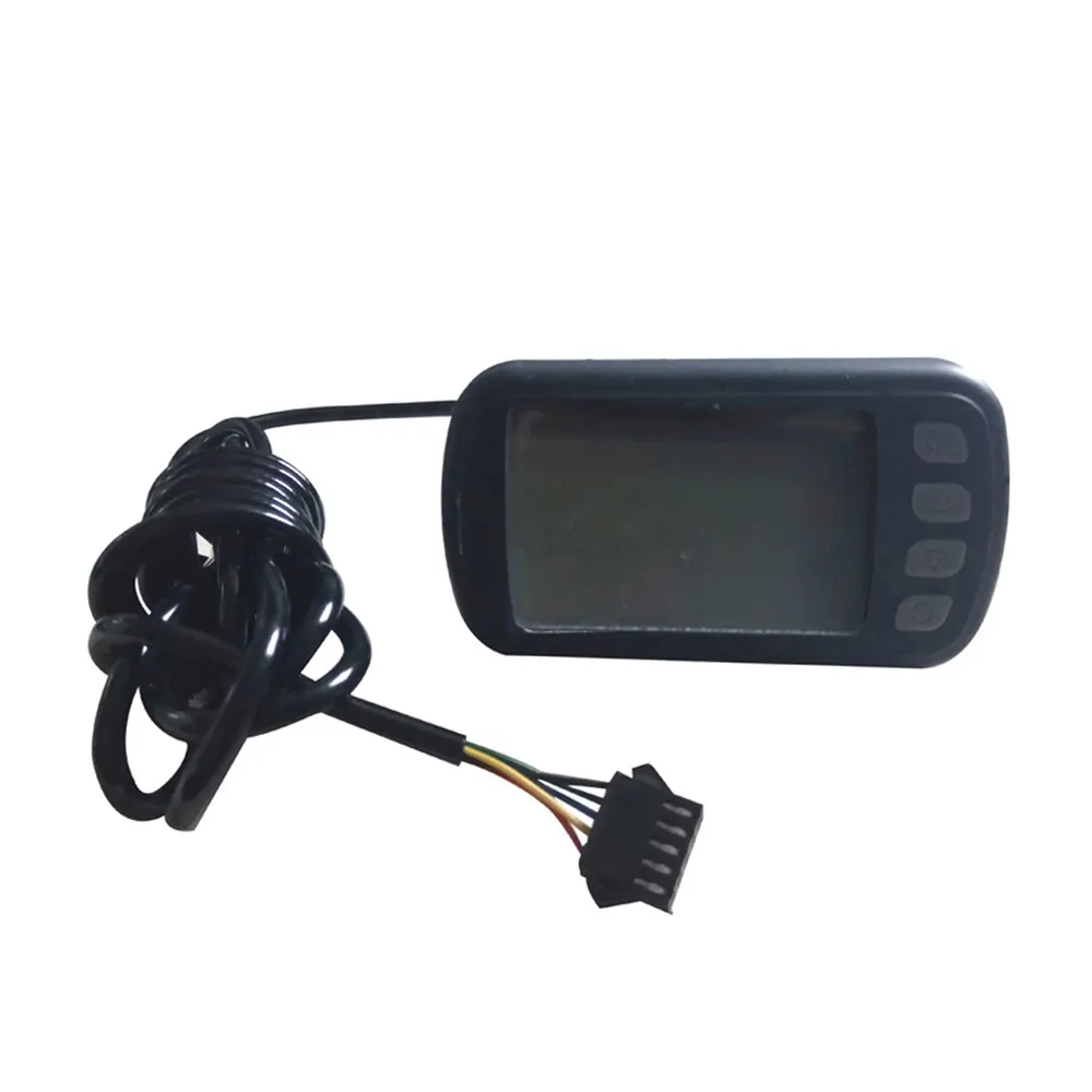 Bicicleta elétrica display lcd 24v36v48v scooter à prova dwaterproof água com 5 conectores cabo controlador de ajuste de velocidade