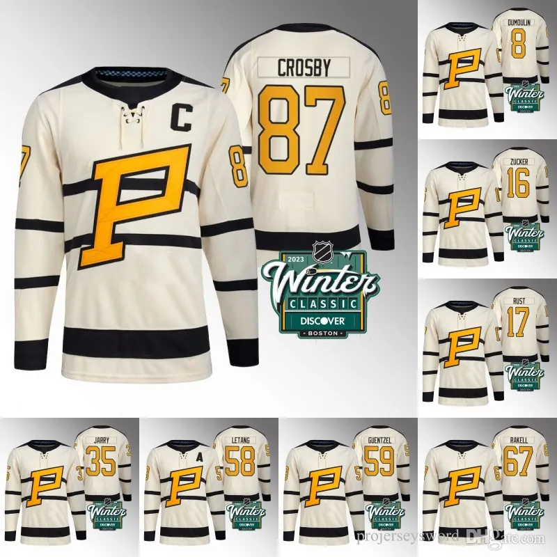 Pittsburgh Sidney Crosby Penguins 2023 Winter Classic Jersey Jake Guentzel Jeff Carter Kris Letang Rickard Rakell Bryan Rust Jason Zucker