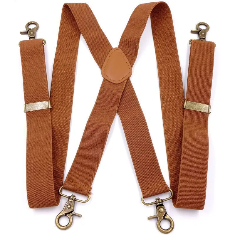 Save Big on Bulk Big Suspenders Vintage Style Suspenders For Men, Heavy  Duty X Shape Braces With Bronze Snap Hooks, Adjustable For Trousers  Wedding