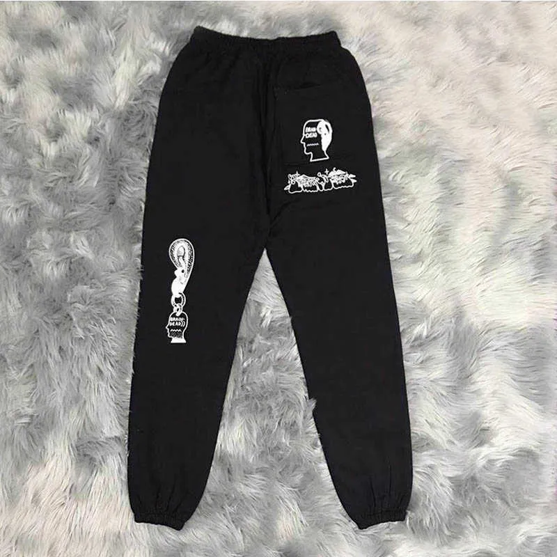 Brain Dead Gustavo Graffiti Print Graphic Sweatpants For Men And Women Hip Hop Cotton Season 6 Hair Coil Pants T221205 From Sts 011 37.98 DHgate.Com