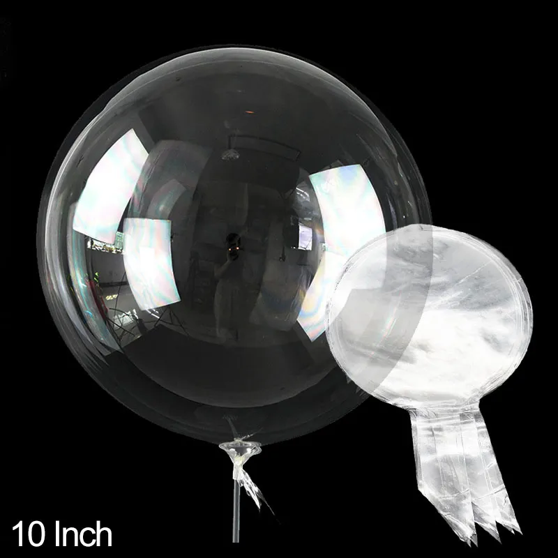 Transparent Clear Party Eco-Friendly Bobo Balloon 20 Inches LED