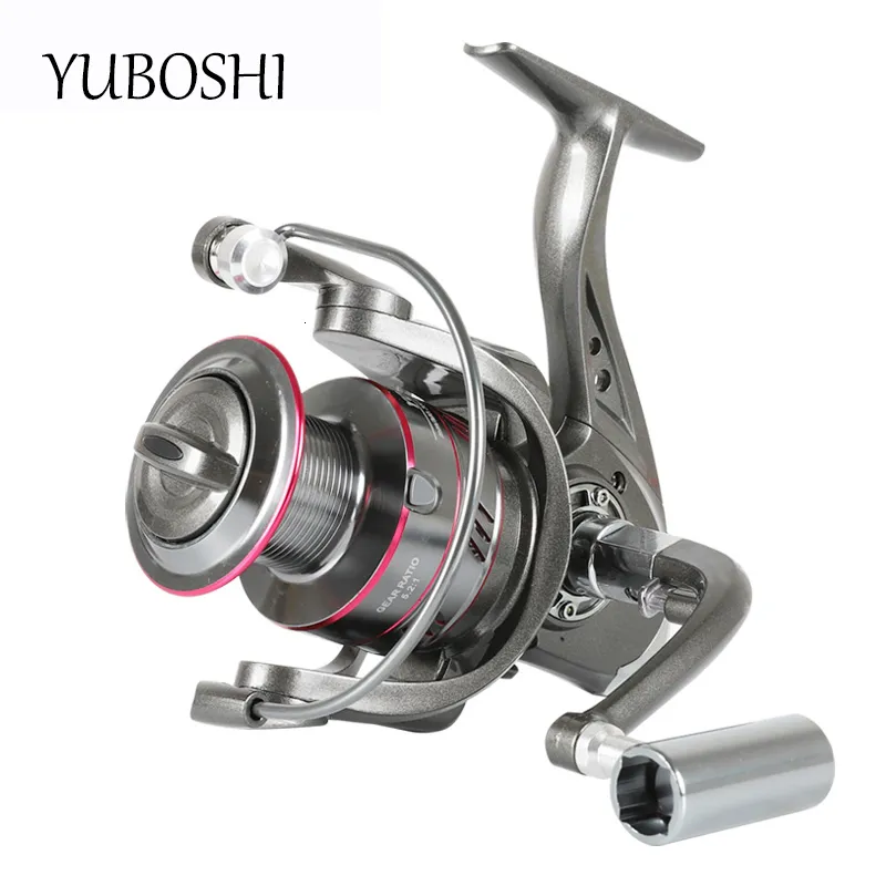 Baitcasting Reels Yuboshi Brand Yo1000-6000 draaien 5,2 1 5-12kg Max Drag Metal Spool Knob Visserijwiel 221205