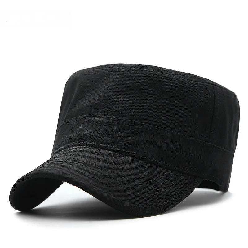 Ball Caps Big Head Man Large Size Pure Cotton Army Flat Outdoors Baseball Summer Polyester Plus Military Hat 55-60cm 60-65cm 221205