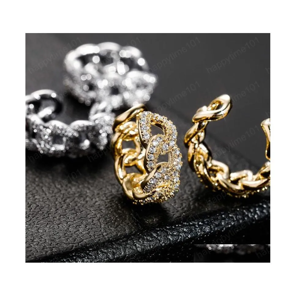 Clip-On Screw Back Small Clip Earrings For Women Vintage Simple Gold/White Gold Personalized Jewelry Accessories Drop Delivery Dhxab