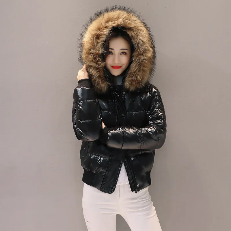 Kvinnor Down Parkas Winter Jacket Huven Slim Big Thick Real Pur Short White Duck Filler Coat Kvinnlig Solid Warm Clothes Snow Suit 221205