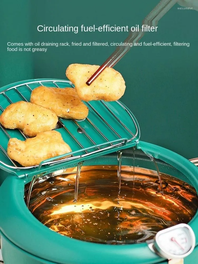 Japanese Style Tempura Deep Fryer Household Mini Frying Pan